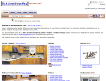 Tablet Screenshot of kitchenyourway.com